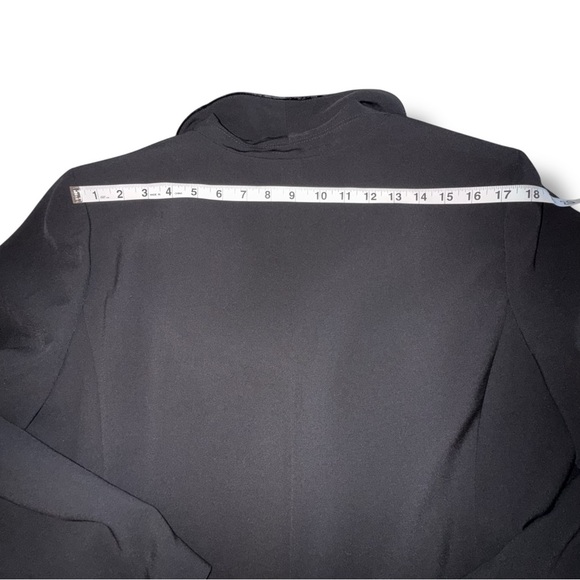 NWT TALBOTS STRETCH CREPE TUXEDO BLAZER - Black Velvet 16W - Picture 12 of 16